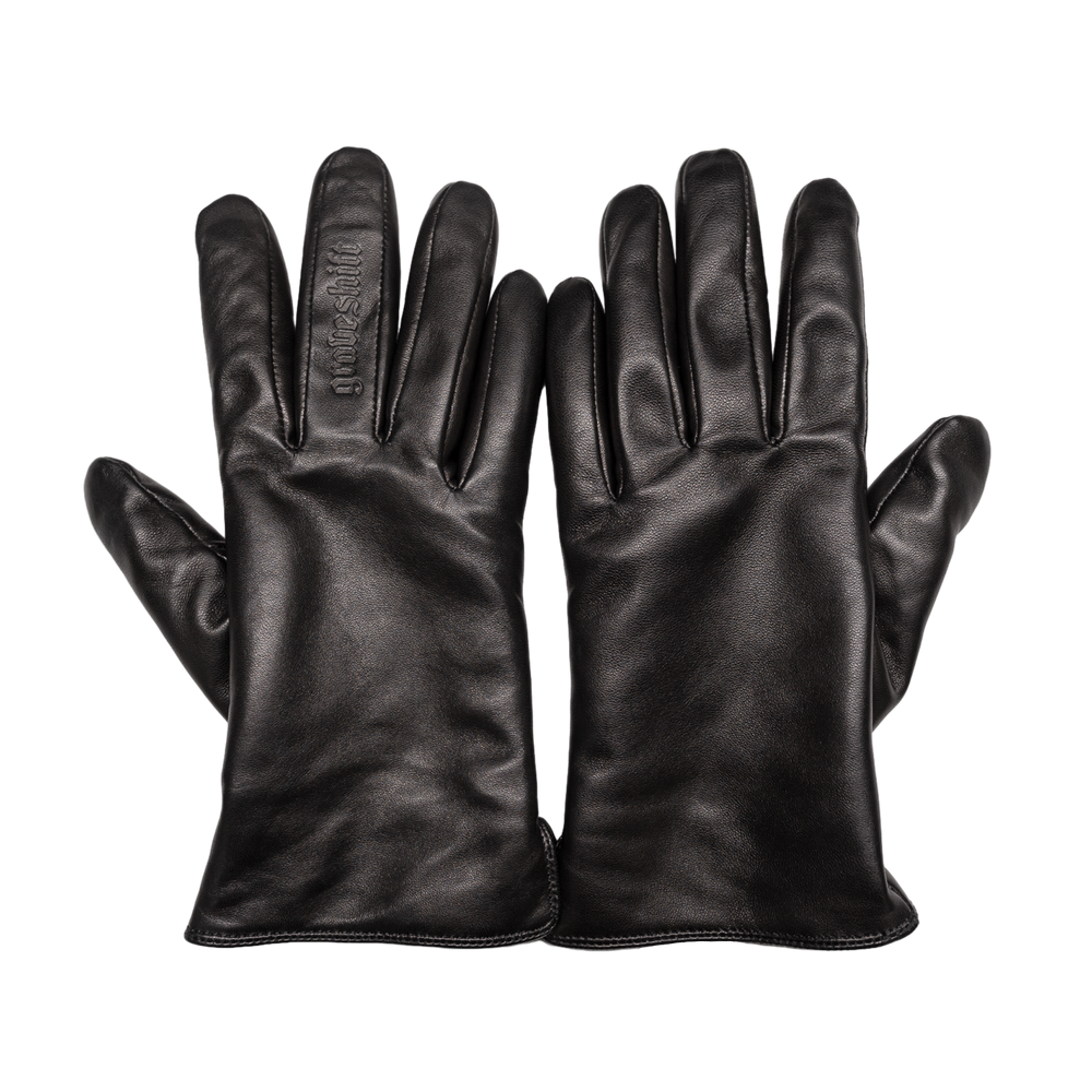 
                      
                        Black "Graveshift" Leather Gloves
                      
                    